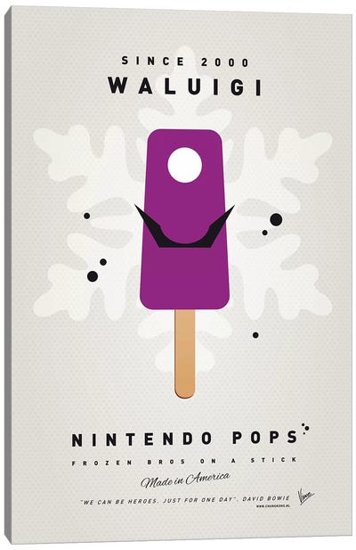 Nintendo Ice Pop XVI Canvas Art Print - Ice Cream & Popsicle Art