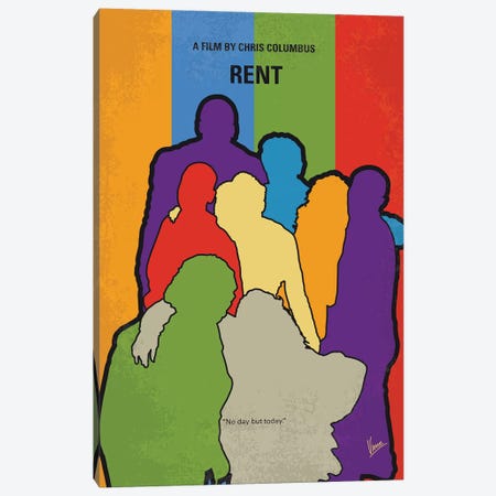 Rent Minimal Movie Poster Canvas Print #CKG988} by Chungkong Canvas Artwork