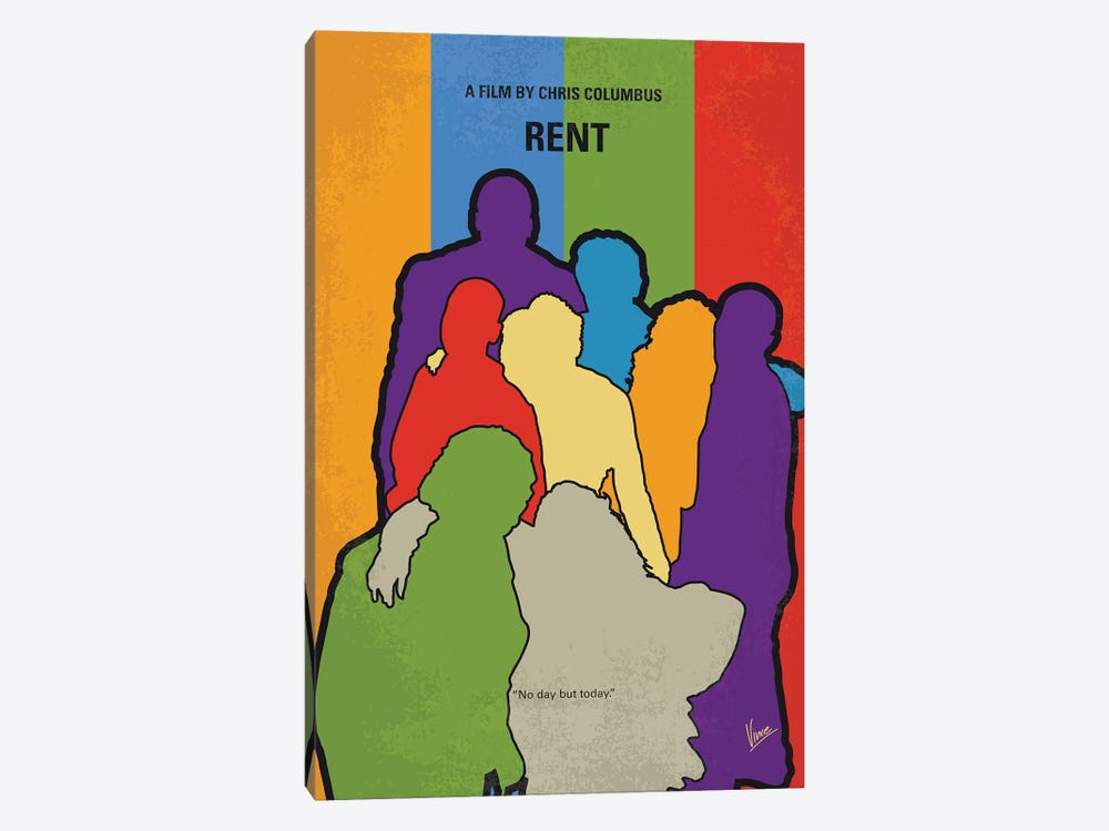 Rent Minimal Movie Poster by Chungkong 1-piece Canvas Art Print