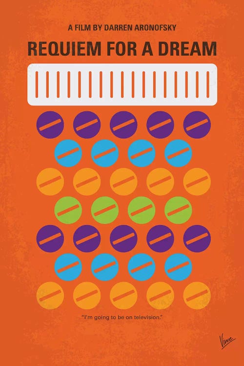 Requiem For A Dream Minimal Movie Poster by Chungkong wall art