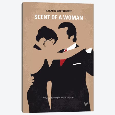 Scent Of A Woman Minimal Movie Poster Canvas Print #CKG998} by Chungkong Canvas Art Print
