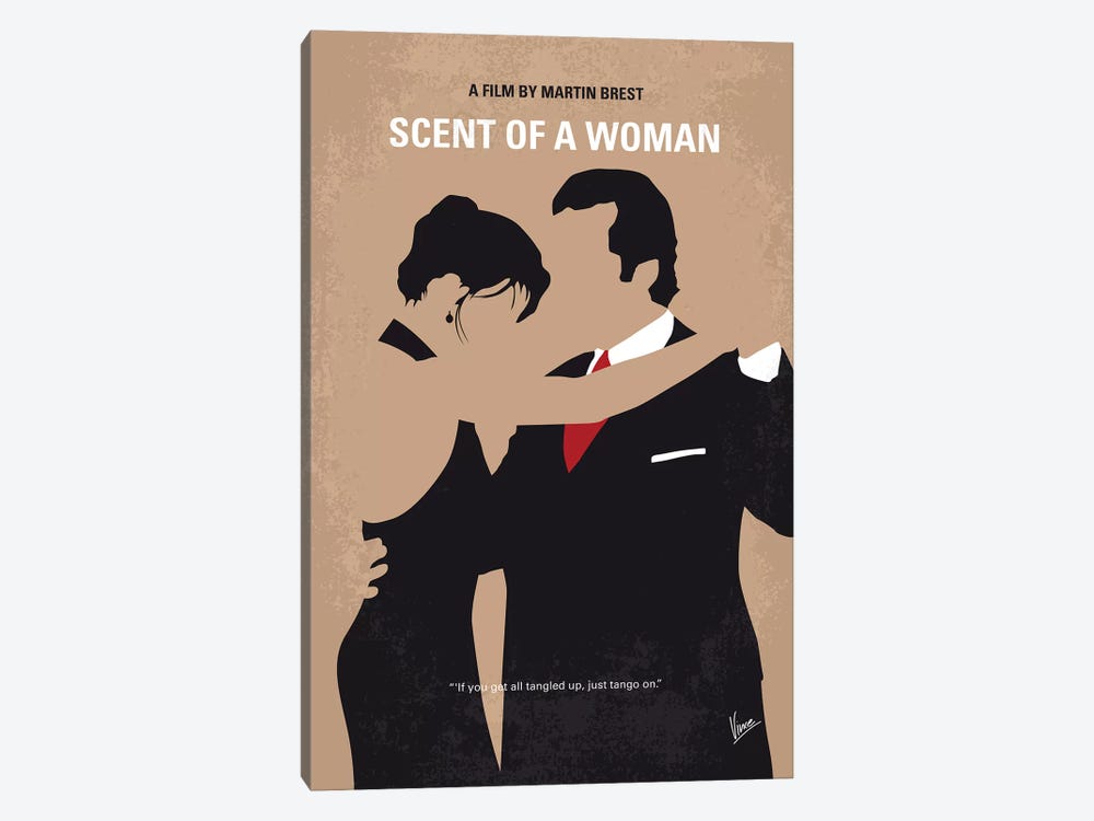 Scent Of A Woman Minimal Movie Poster by Chungkong 1-piece Canvas Wall Art