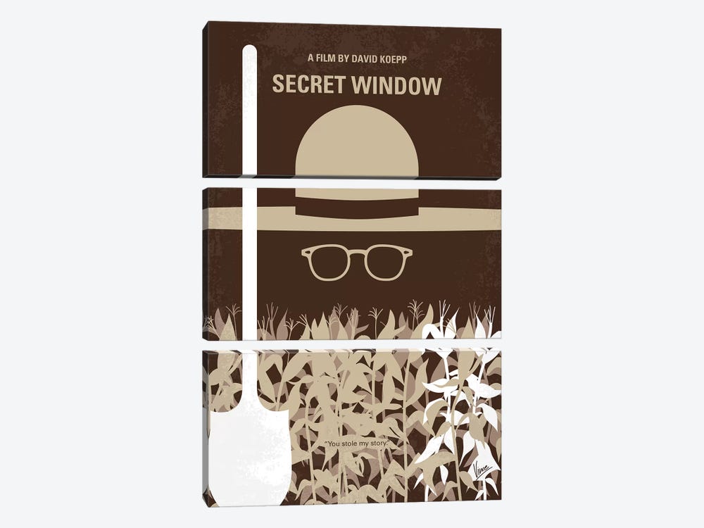 Secret Window Minimal Movie Poster by Chungkong 3-piece Art Print
