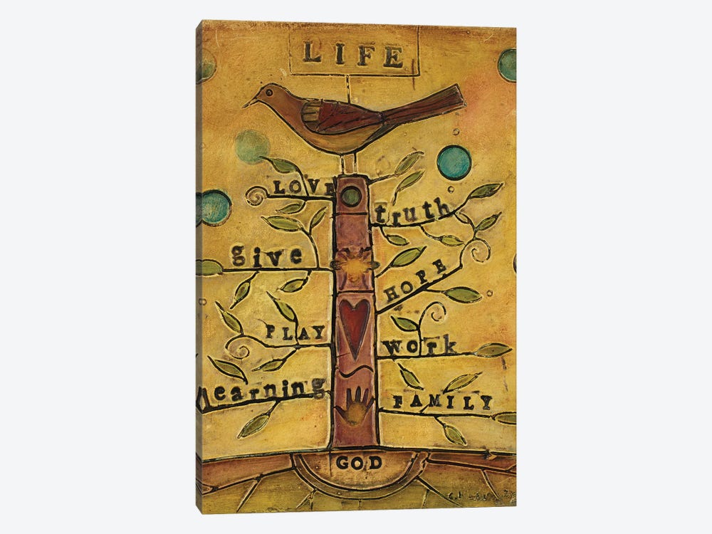 Life Bird by Carolyn Kinnison 1-piece Canvas Art Print