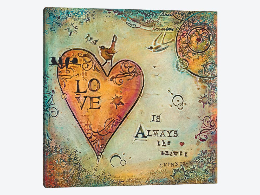 Love is Always The Answer II by Carolyn Kinnison 1-piece Canvas Wall Art