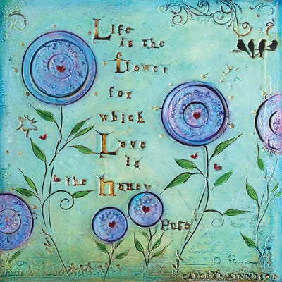 Love Is the Honey by Carolyn Kinnison canvas print