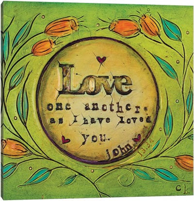 Love One Another Canvas Art Print