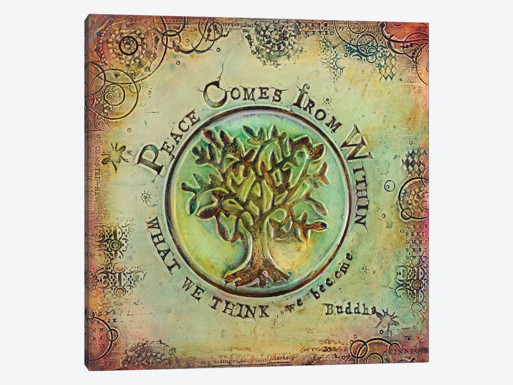 Peace Comes from Within I by Carolyn Kinnison 1-piece Canvas Wall Art