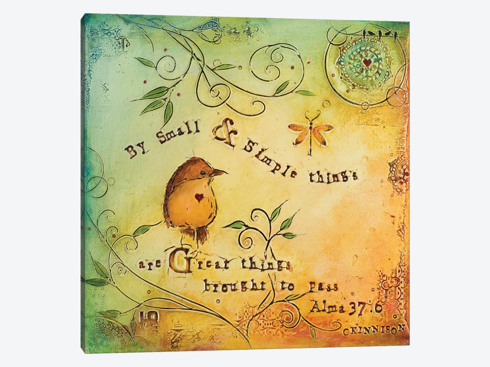 Small and Simple Things by Carolyn Kinnison 1-piece Canvas Artwork