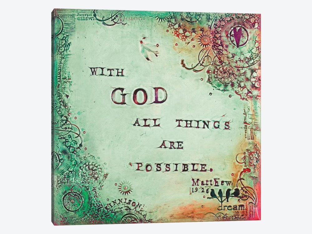 All Things are Possible by Carolyn Kinnison 1-piece Canvas Art