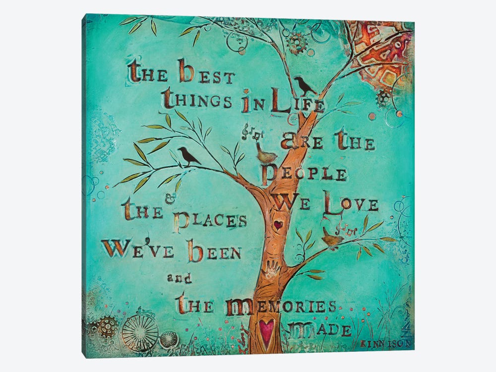 The Best Things in Life 1-piece Canvas Art Print