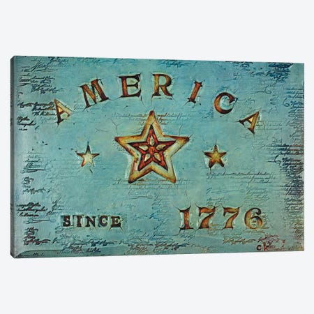 America 1776 Canvas Print #CKI2} by Carolyn Kinnison Canvas Art Print