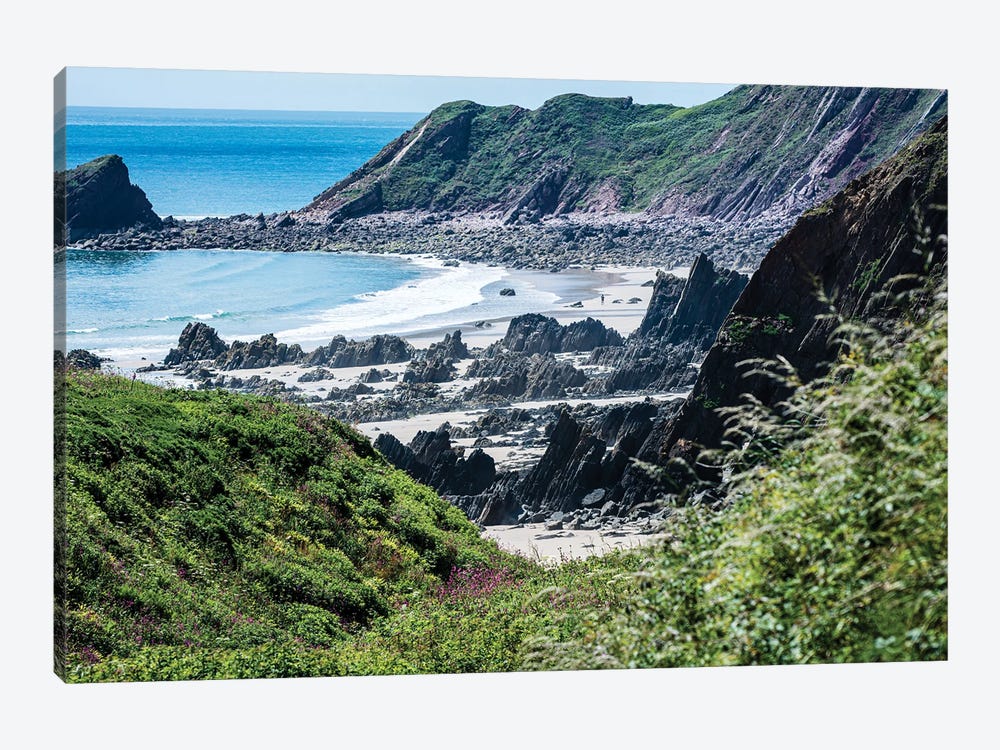 Lone Walker At Marloes Sands, Pembrokeshire by Colin Kemp Photography 1-piece Canvas Artwork