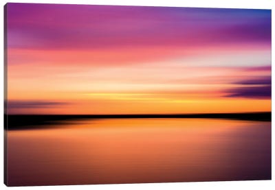 Colours Of Sunset, Fleet Head Creek, Essex Canvas Art Print - Colin Kemp Photography