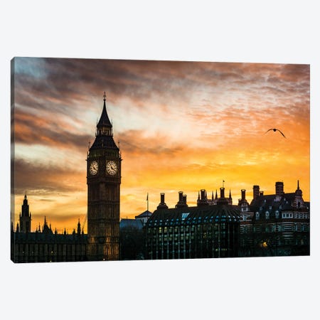 Elizabeth Tower - Big Ben, London Canvas Print #CKP47} by Colin Kemp Photography Canvas Art Print