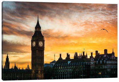 Elizabeth Tower - Big Ben, London Canvas Art Print - Big Ben