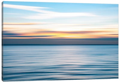 Ripples - Abstract Sunset, Southend Canvas Art Print - Colin Kemp Photography