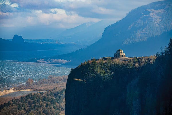 Cat Kerrigan: Vista House At Crown Point by Cat Kerrigan