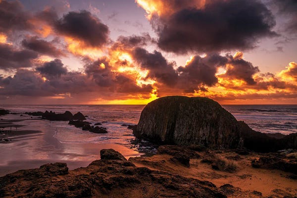 Cat Kerrigan: Waldport Sunset by Cat Kerrigan