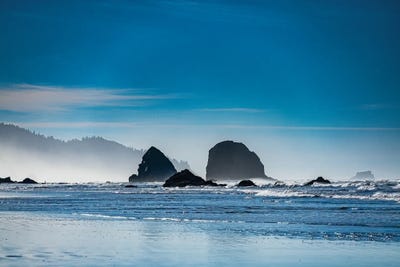 The Mist At Cannon Beach by Cat Kerrigan canvas print