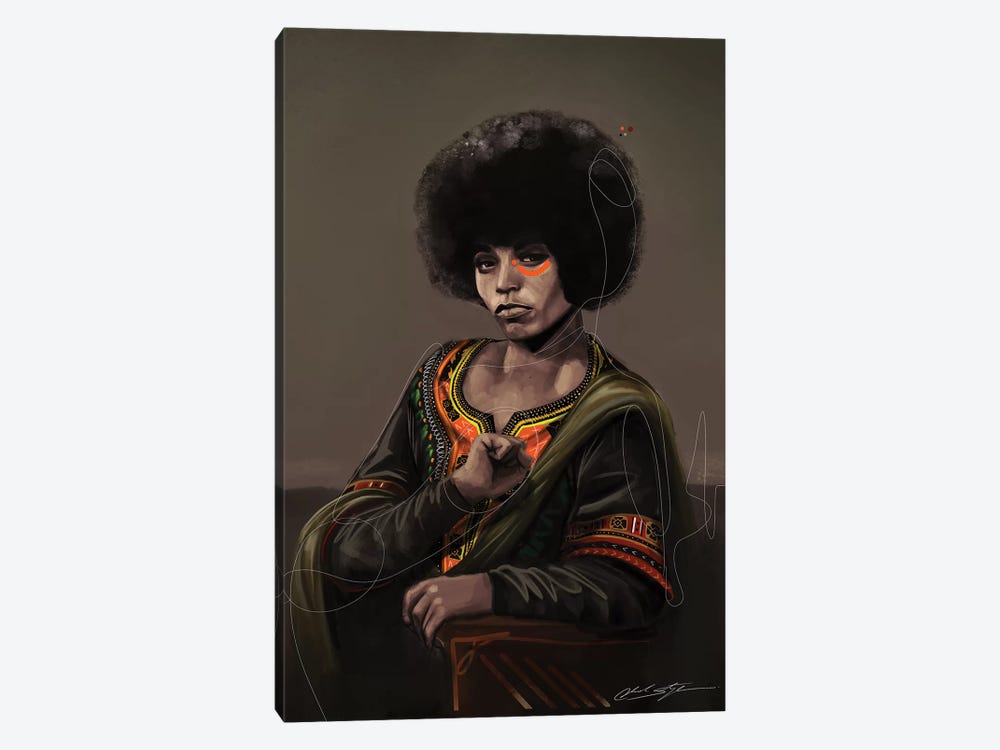 BHM Angela Davis 1-piece Canvas Art