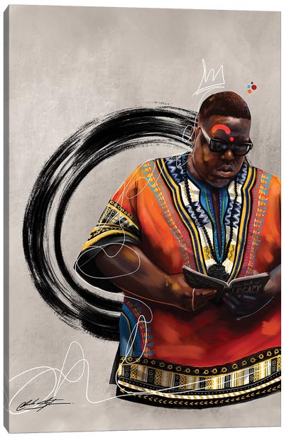 BHM Biggie Canvas Art Print - Art by Black Artists
