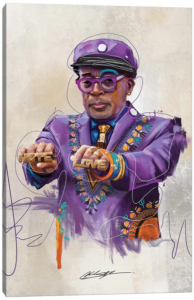 BHM Oscar Spike Canvas Art Print - Black Lives Matter Art