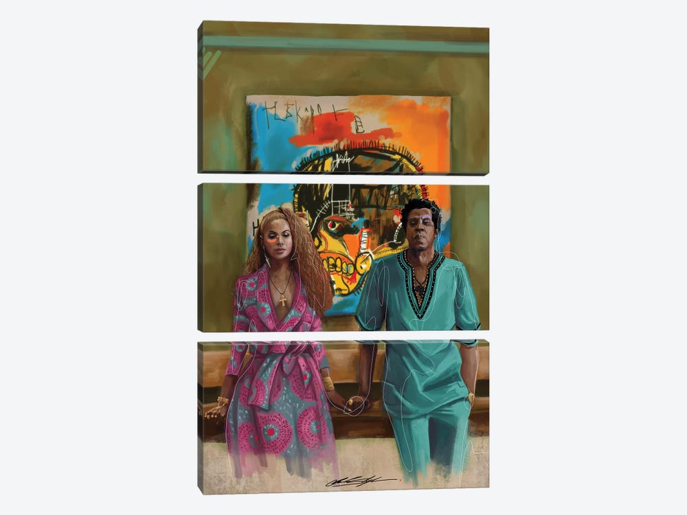 BHM The Carters by Chuck Styles 3-piece Canvas Wall Art