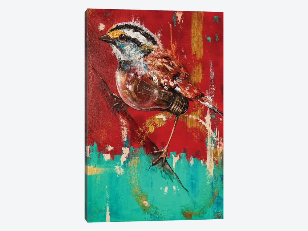 Fly On Sparrow by Chuck Styles 1-piece Art Print