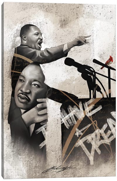 I Am The Dream Canvas Art Print - Martin Luther King Jr.