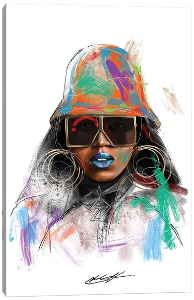 Missy Misdemeanor Canvas Art Print - Rap & Hip-Hop Art