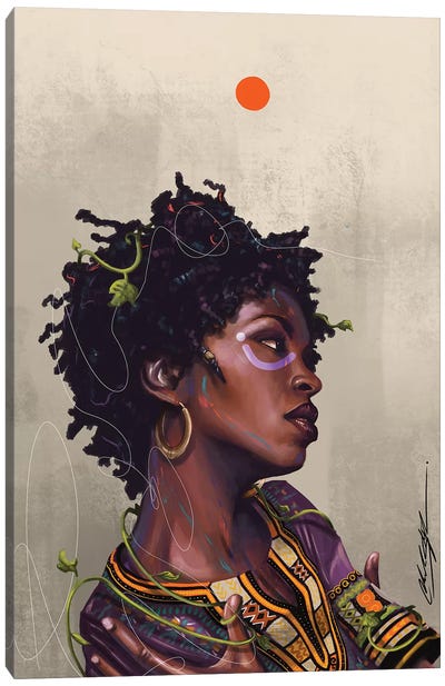 Ms Lauryn Zion Canvas Art Print - Black Lives Matter Art