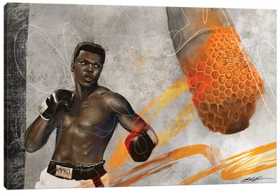 Sting Canvas Art Print - Muhammad Ali