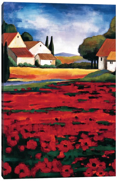 Poppy Field I Canvas Art Print