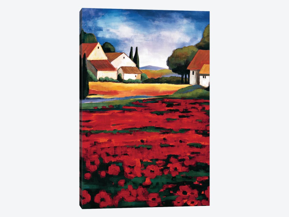 Poppy Field I by Janine Clarke 1-piece Art Print