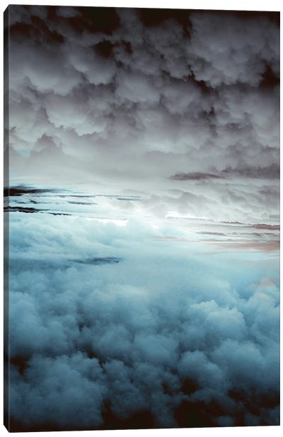 Glacier Painted Clouds Canvas Art Print - Abstract Photography