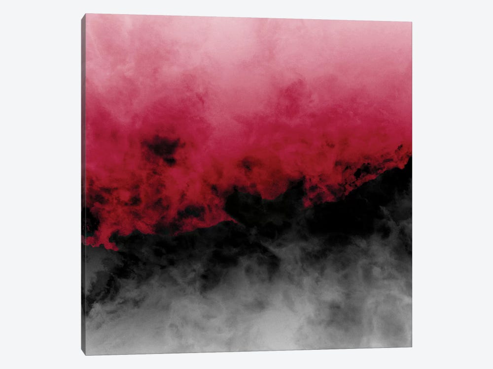 Zero Visibility Crimson by Caleb Troy 1-piece Canvas Artwork