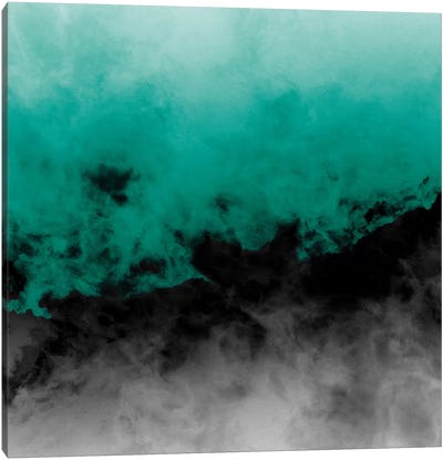 Zero Visibility Emerald Canvas Art Print - Caleb Troy