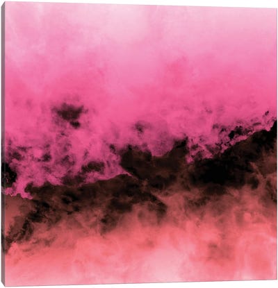 Zero Visibility Highlighter Dust Canvas Art Print - Purple Abstract Art
