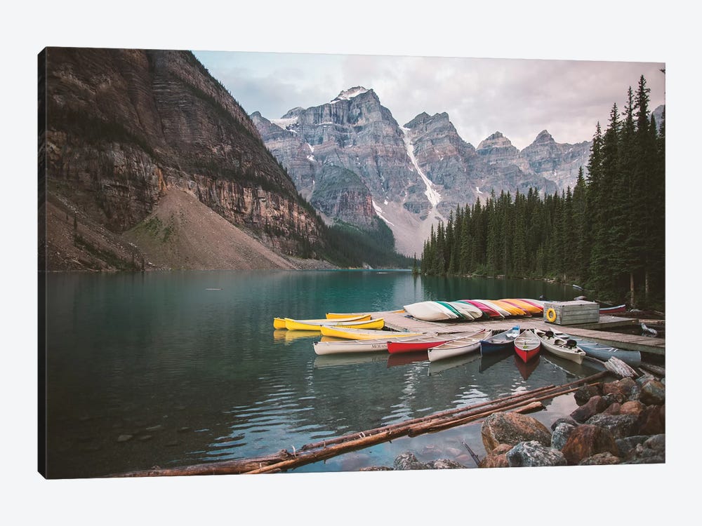 Canoes At Rest by Caleb Troy 1-piece Canvas Wall Art