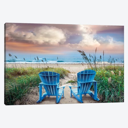 Shore Seats Canvas Print #CLG10} by Celebrate Life Gallery Art Print