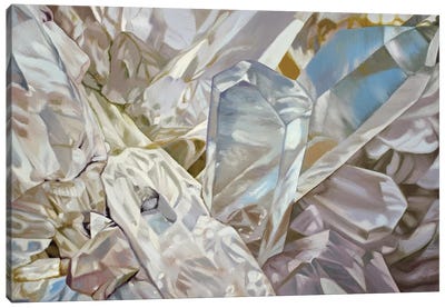 Quartz I Canvas Art Print - Agate, Geode & Mineral Art