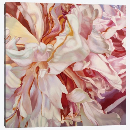 Becky's Peony 2 Canvas Print #CLH79} by Chloe Hedden Canvas Artwork