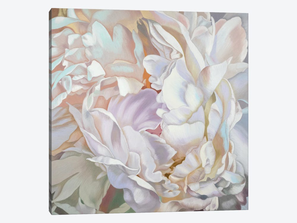 White Peony by Chloe Hedden 1-piece Canvas Artwork
