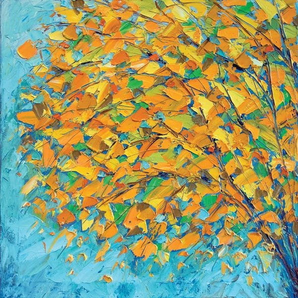 Ann Marie Coolick: Autumn On Teal by Ann Marie Coolick