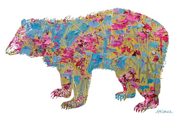 Ann Marie Coolick: Colorful Bear by Ann Marie Coolick
