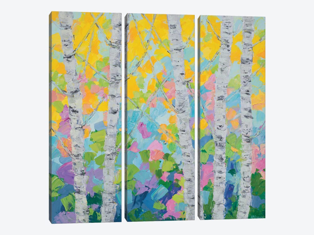 Dancing Birch Tree II by Ann Marie Coolick 3-piece Canvas Print