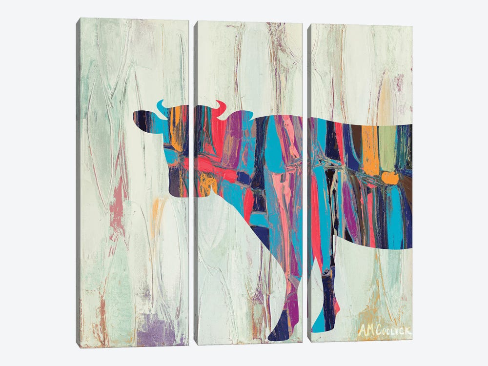 Rhizome Cow by Ann Marie Coolick 3-piece Canvas Artwork