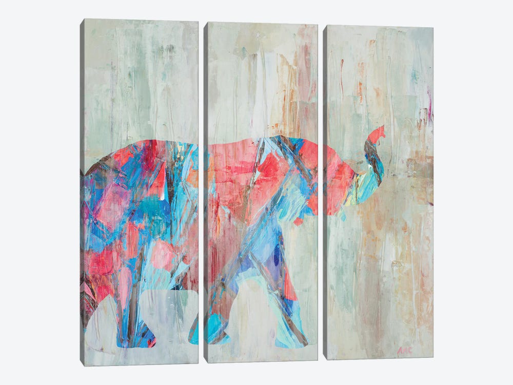 Rhizome Elephant by Ann Marie Coolick 3-piece Canvas Wall Art