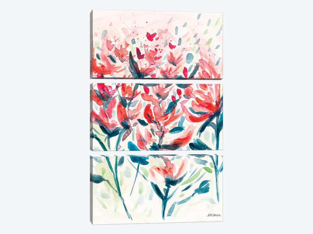 Wild Flowers I by Ann Marie Coolick 3-piece Canvas Wall Art